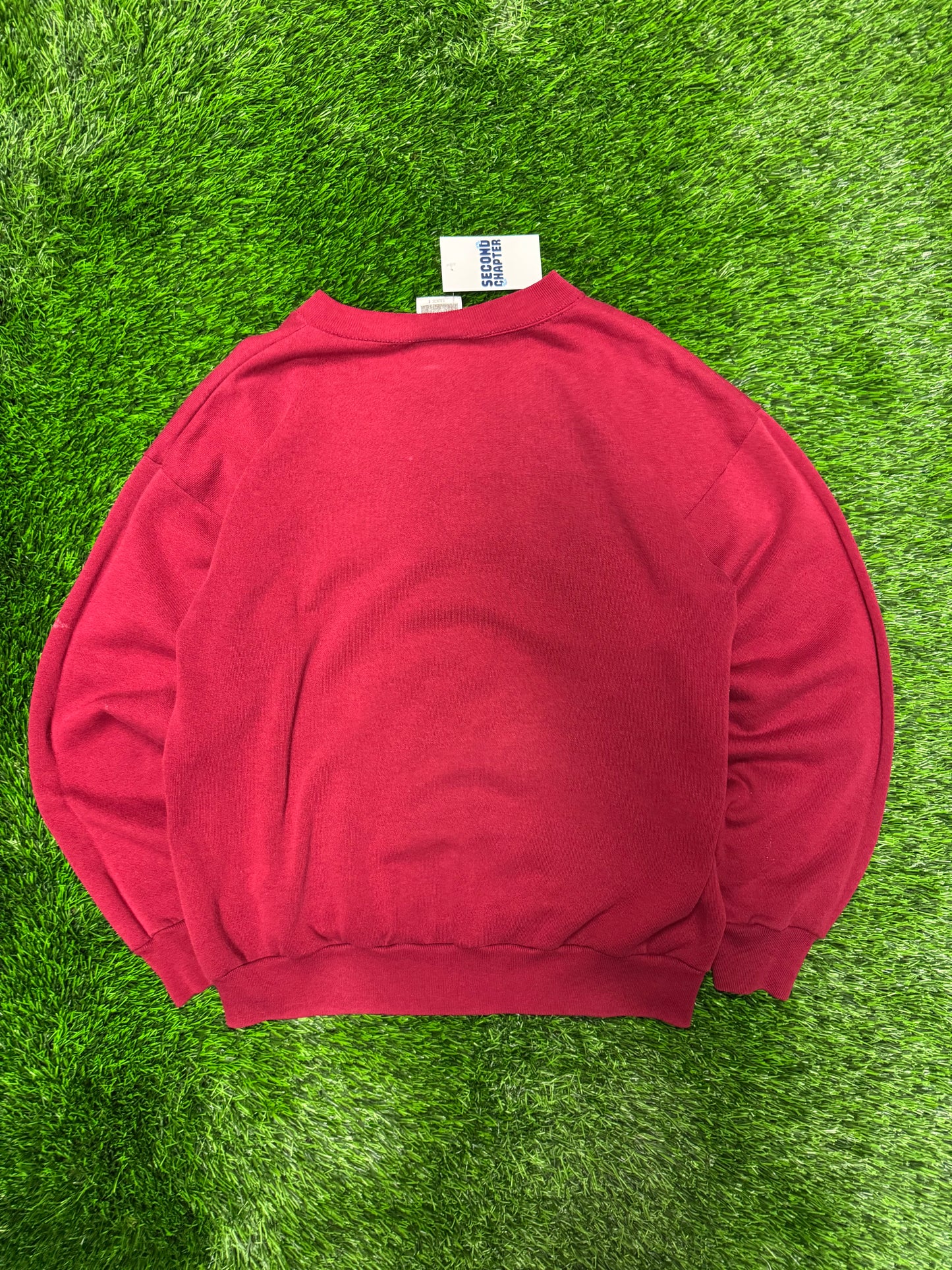 90s Mountain Lion Burgundy Vintage Nature Crewneck (L)