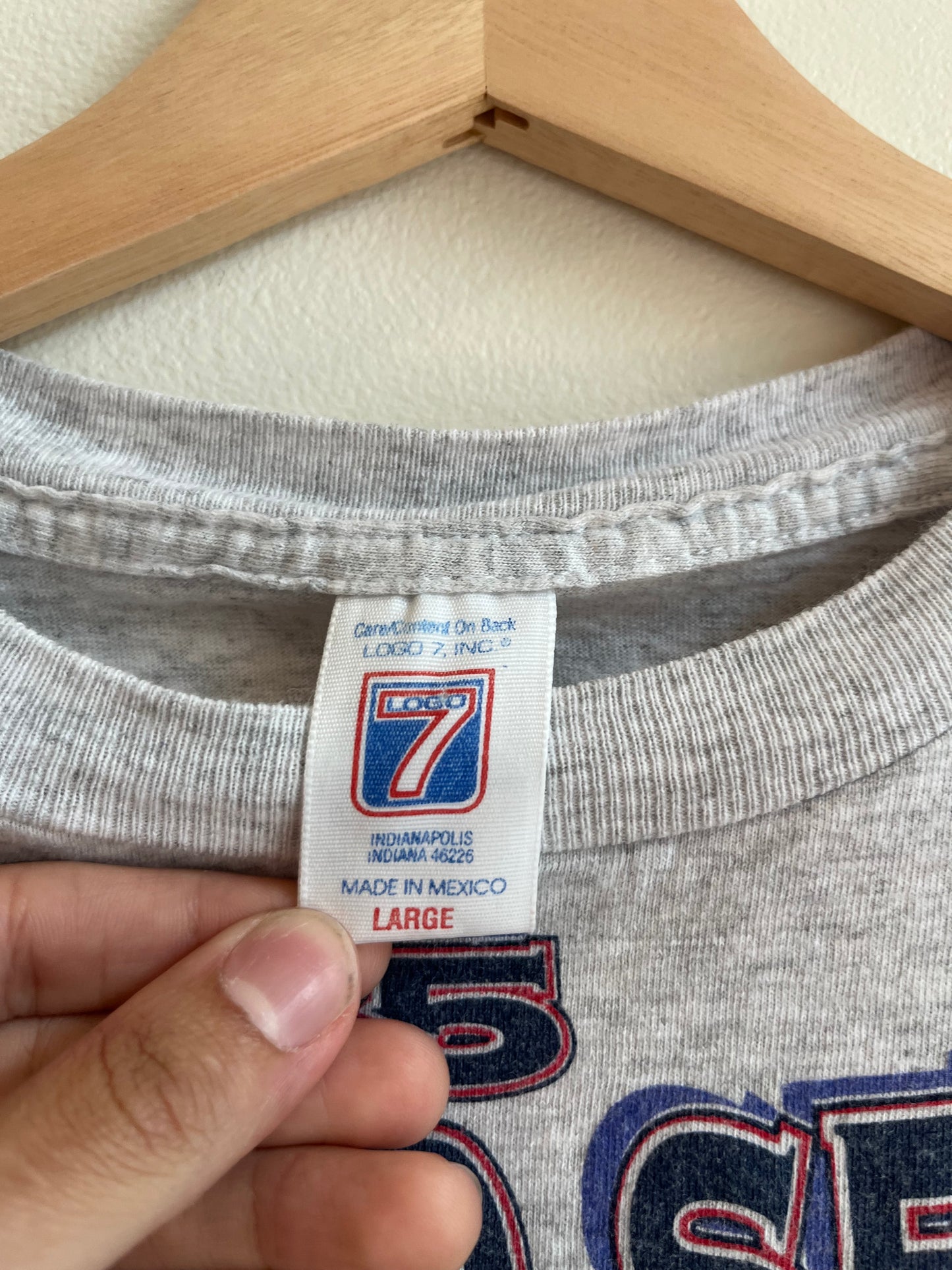 1995 Atlanta Braves Logo 7 Tee (L)