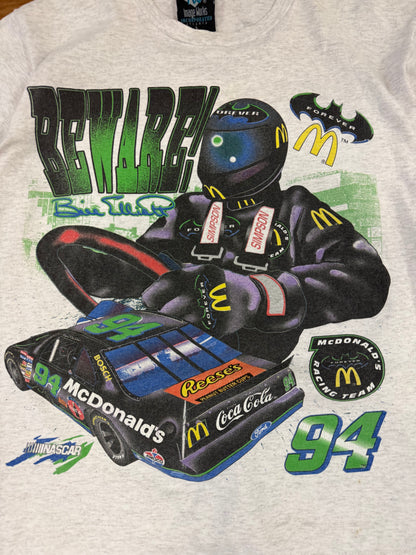 1995 Bill Elliot Vintage Nascar Batman Forever McDonalds DC Racing Tee (L)