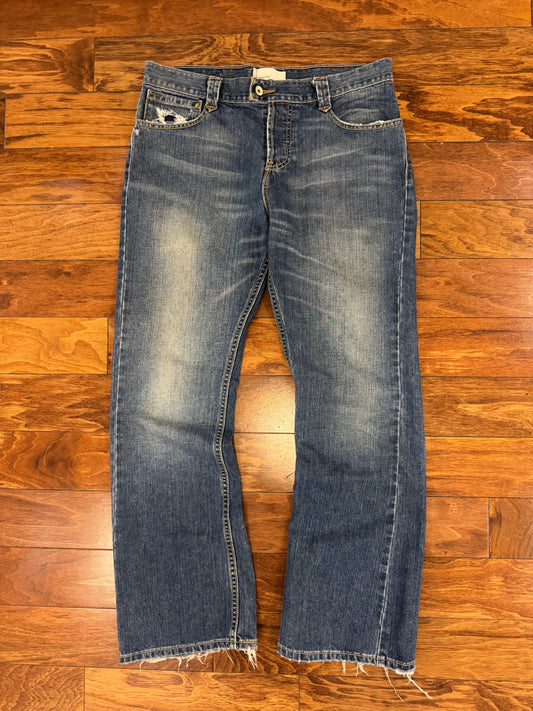 2005 Levi's Silver Tab Boot Cut Dark Wash Jeans (34 x 30)