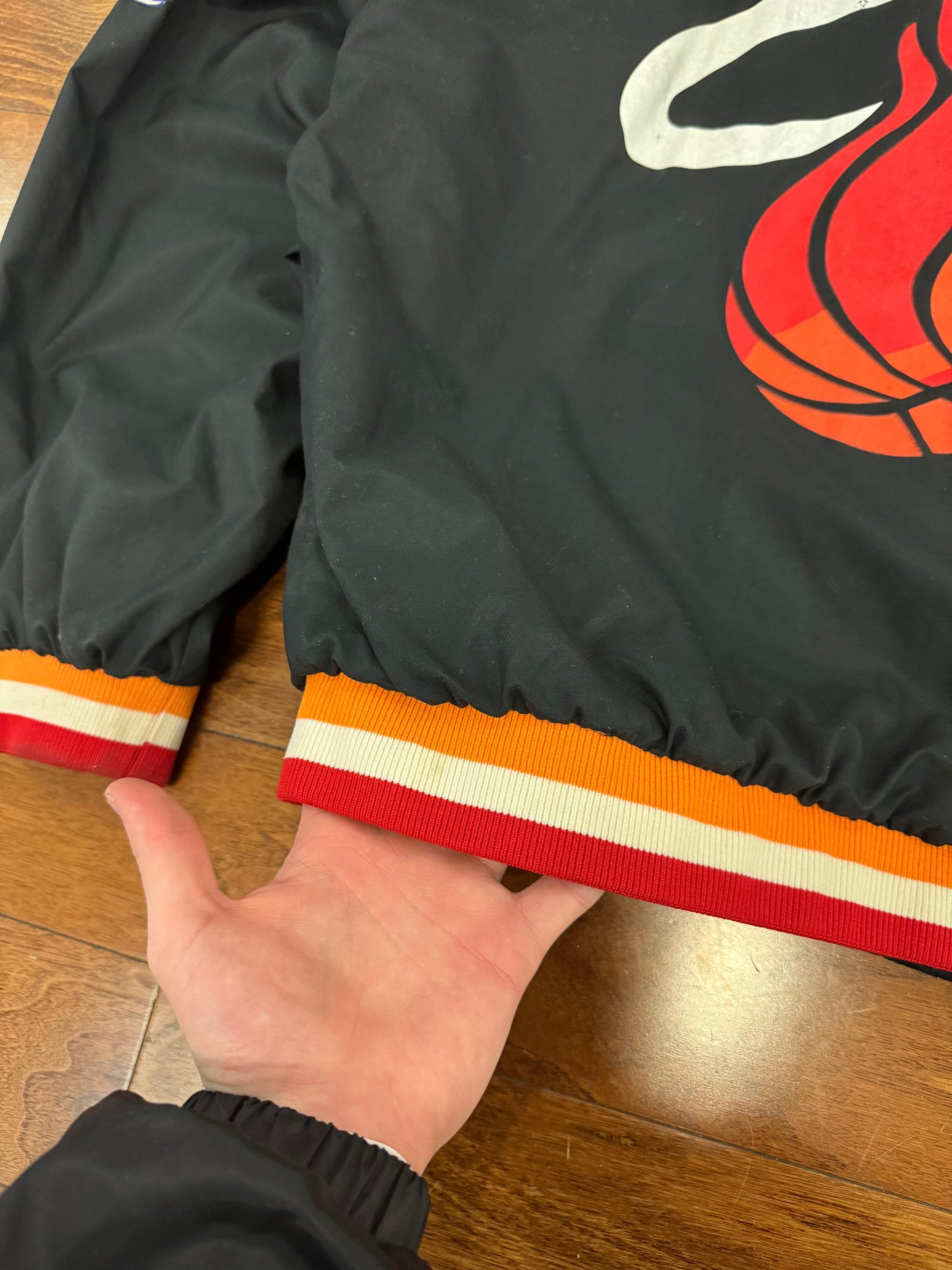 90s Miami Heat Champion Team Issued Warm Up Jacket (XXL)
