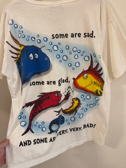 1990s Dr. Suess Fish Women's Tee (M)
