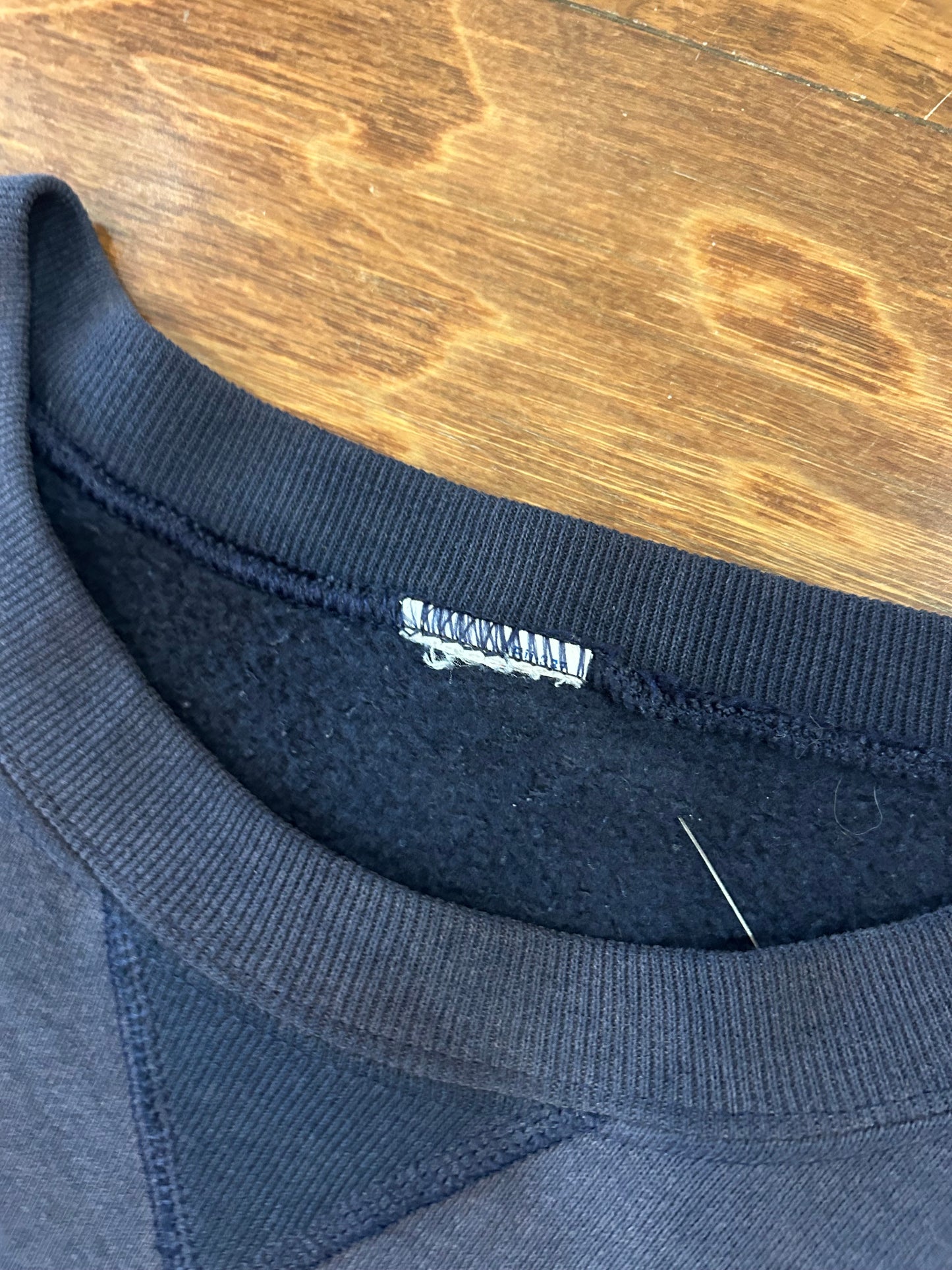 90s Russell Athletics Faded Navy Blank Crewneck (XXL)