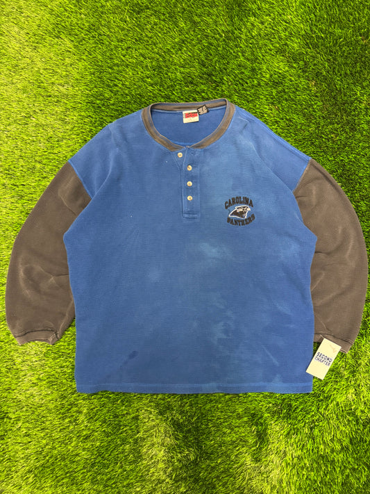 1996 Carolina Panthers Two Tone Long Sleeve Shirt (XL)