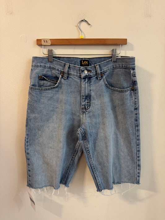 00s Lee Light Wash Faded Shorts (33)