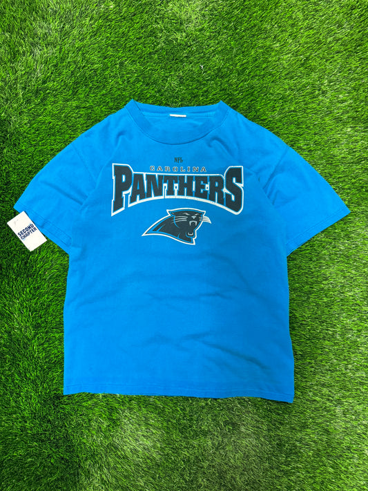 00s Carolina Panthers Blue Spell Out Tee (L)