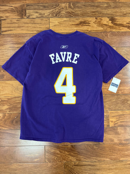 00s Minnesota Vikings Brett Favre #4 Jersey Tee (M)
