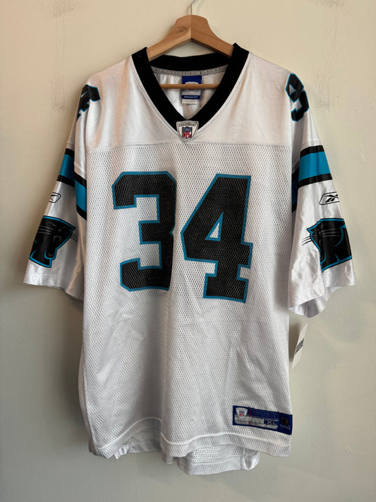 00s Carolina Panthers DeAngelo Williams Reebok Away Jersey (XL)
