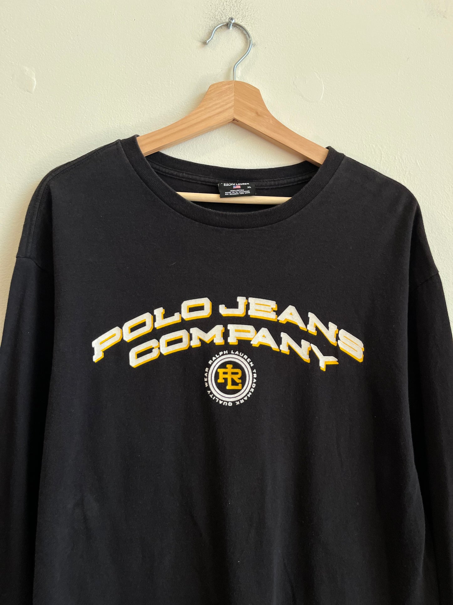 00s Polo Ralph Lauren Black Long Sleeve Shirt (XL)