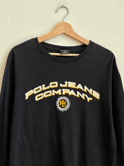 00s Polo Ralph Lauren Black Long Sleeve Shirt (XL)