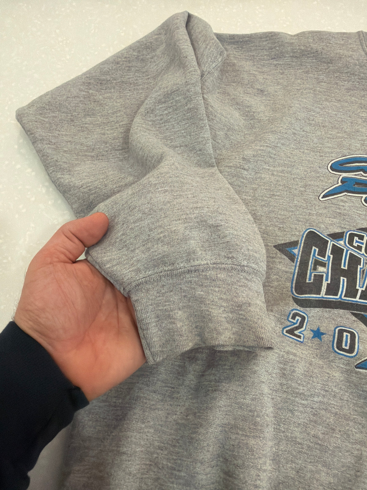 2003 Carolina Panthers NFC Champions Cat Scratch Crewneck (L)