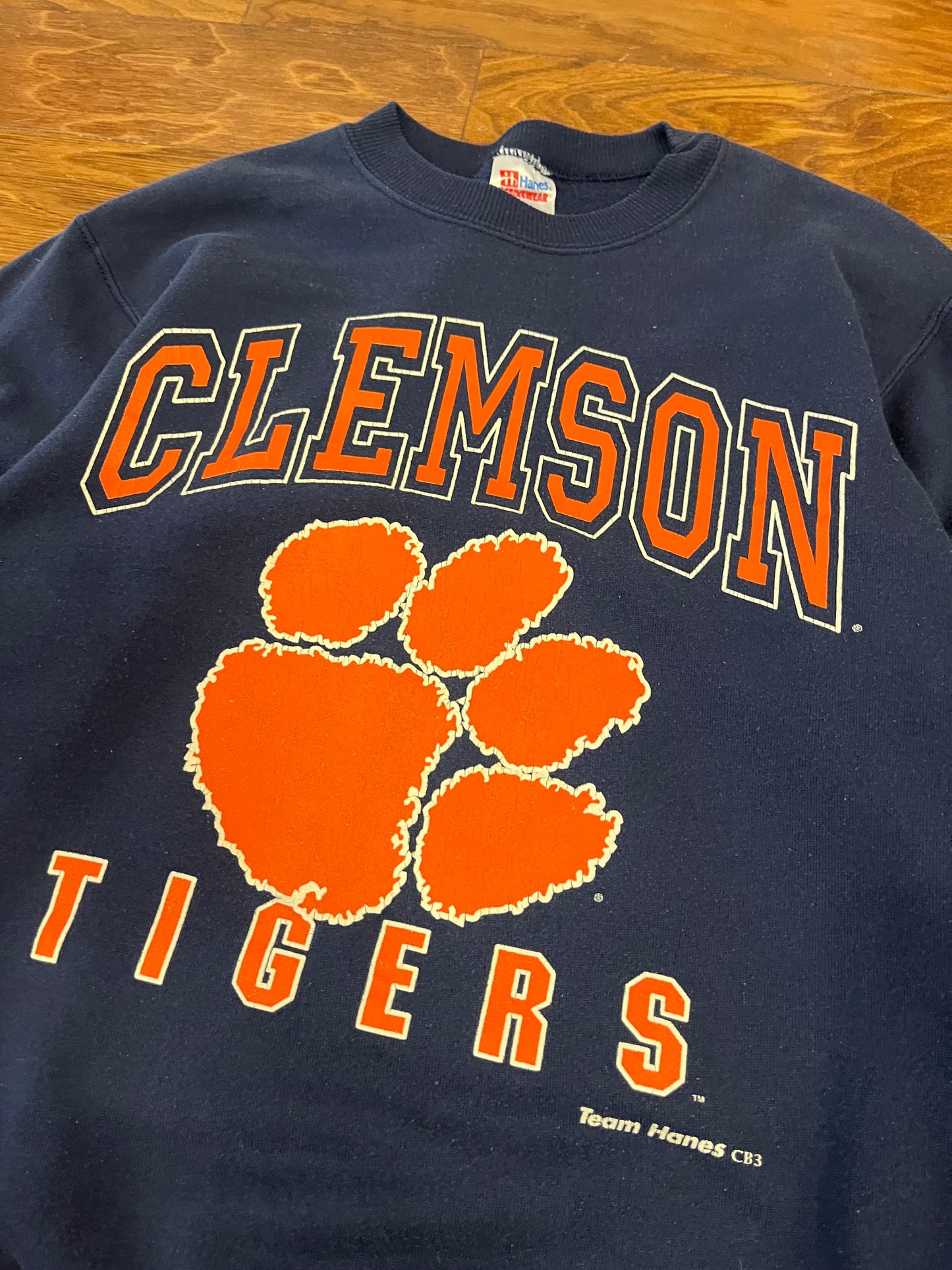 90s Clemson University Team Hanes Vintage Crewneck (M)