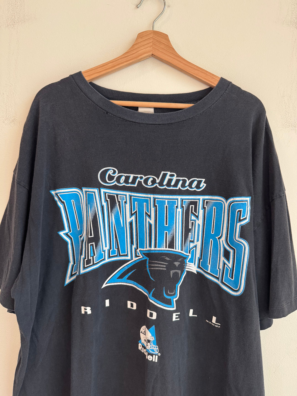 1997 Carolina Panthers Riddell Black Tee (XXXL)