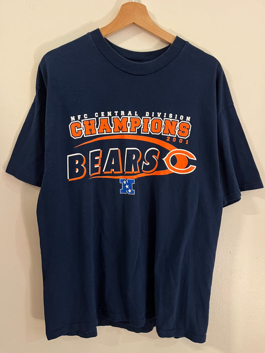 2001 Chicago Bears Central Division Champions Tee (XL)