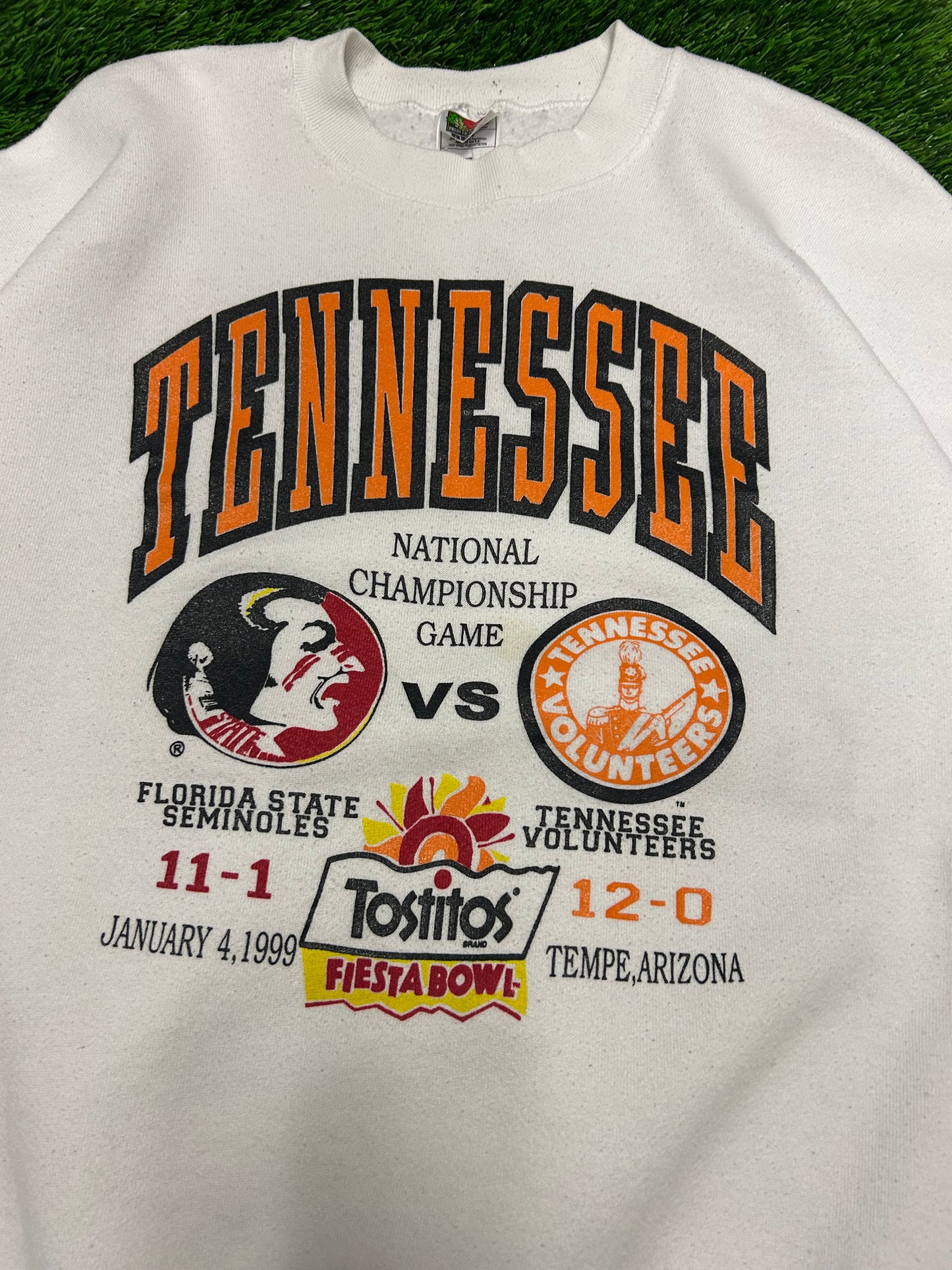 1999 University Of Tennessee Volunteers Vintage Fiesta Bowl Crewneck (XL)