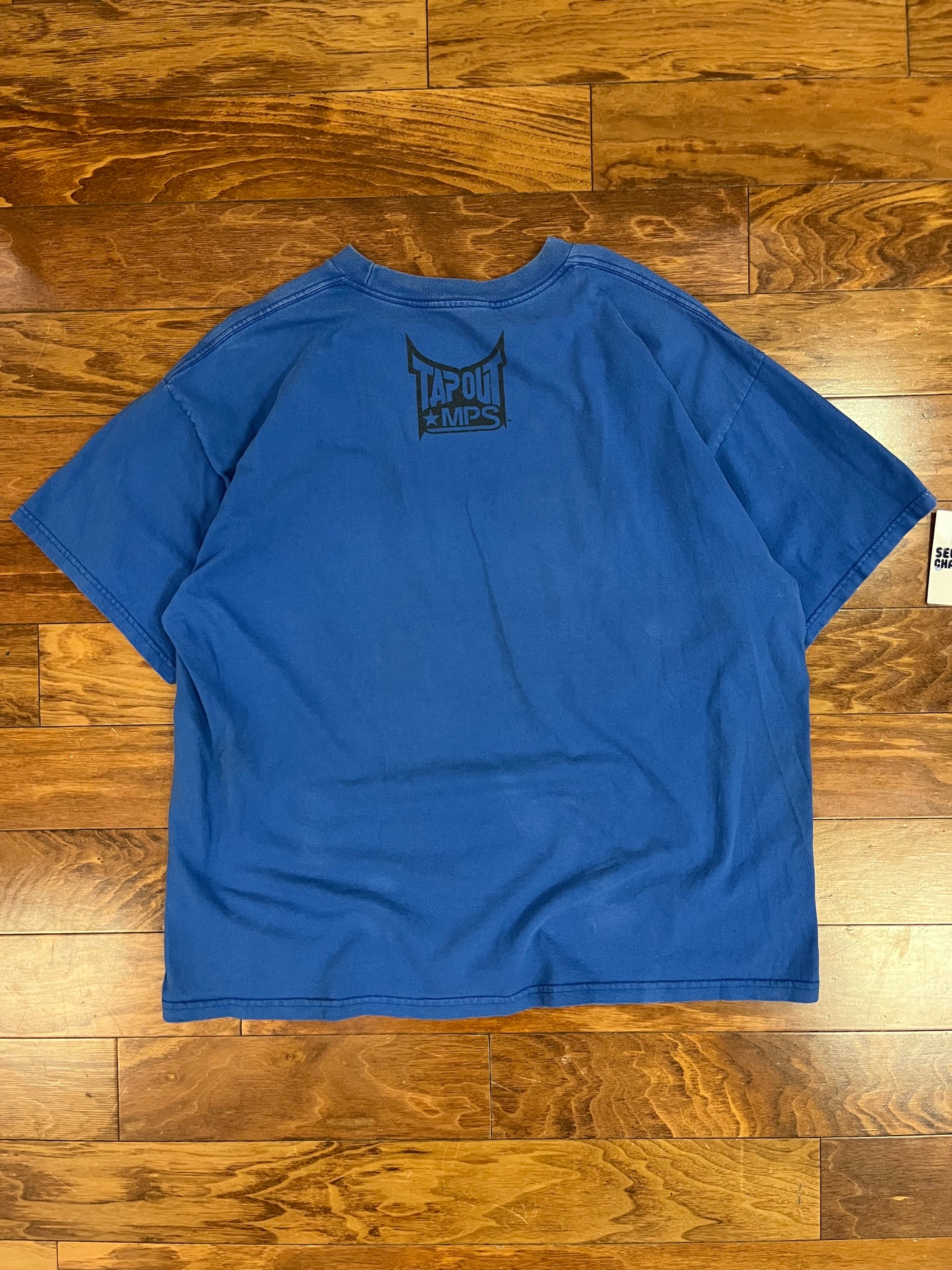 00s Tap Out Blue Distressed Tee (XXL)