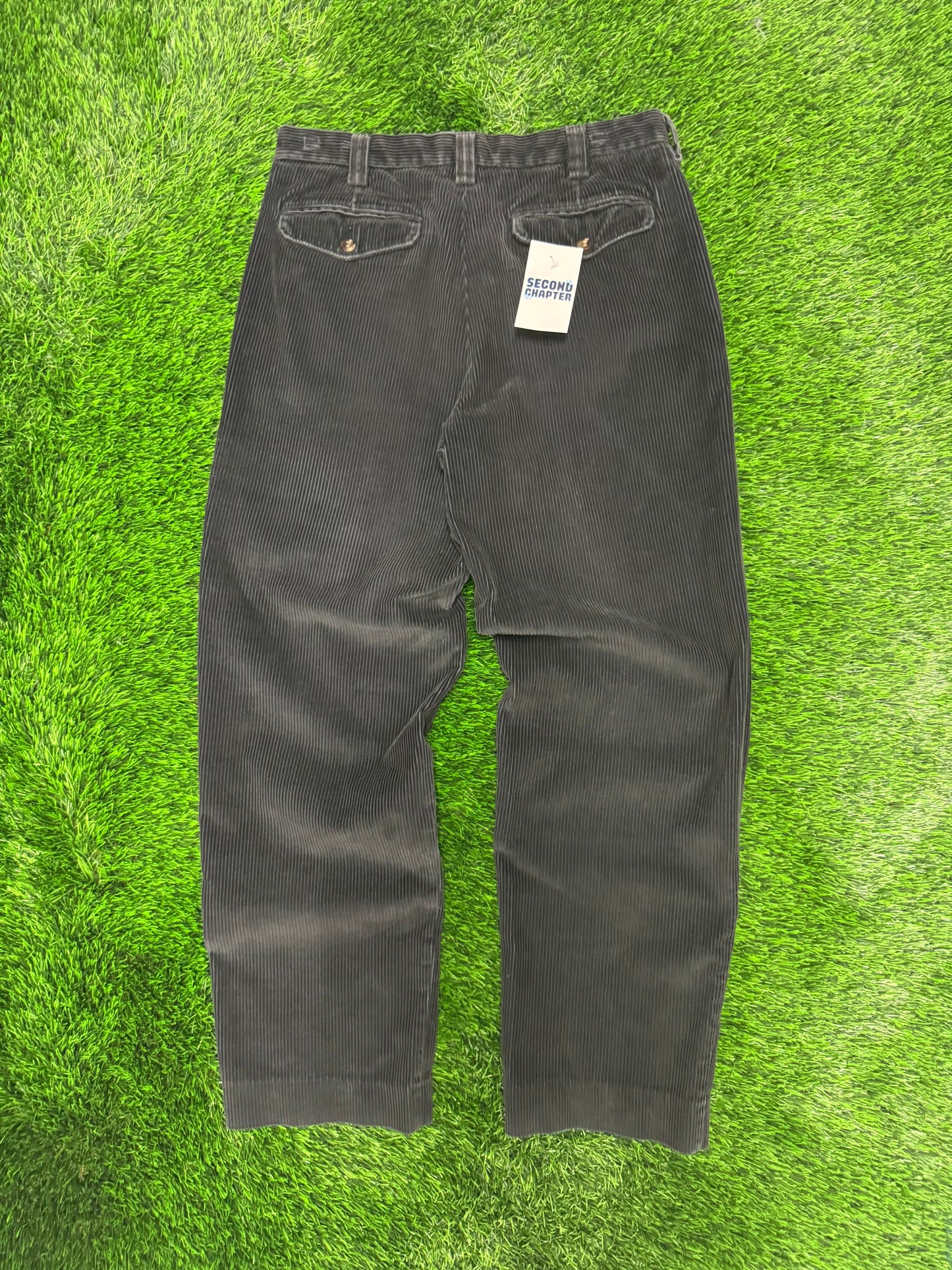 90s LL Bean Vintage Black Corduroy Pants (31 x 30)