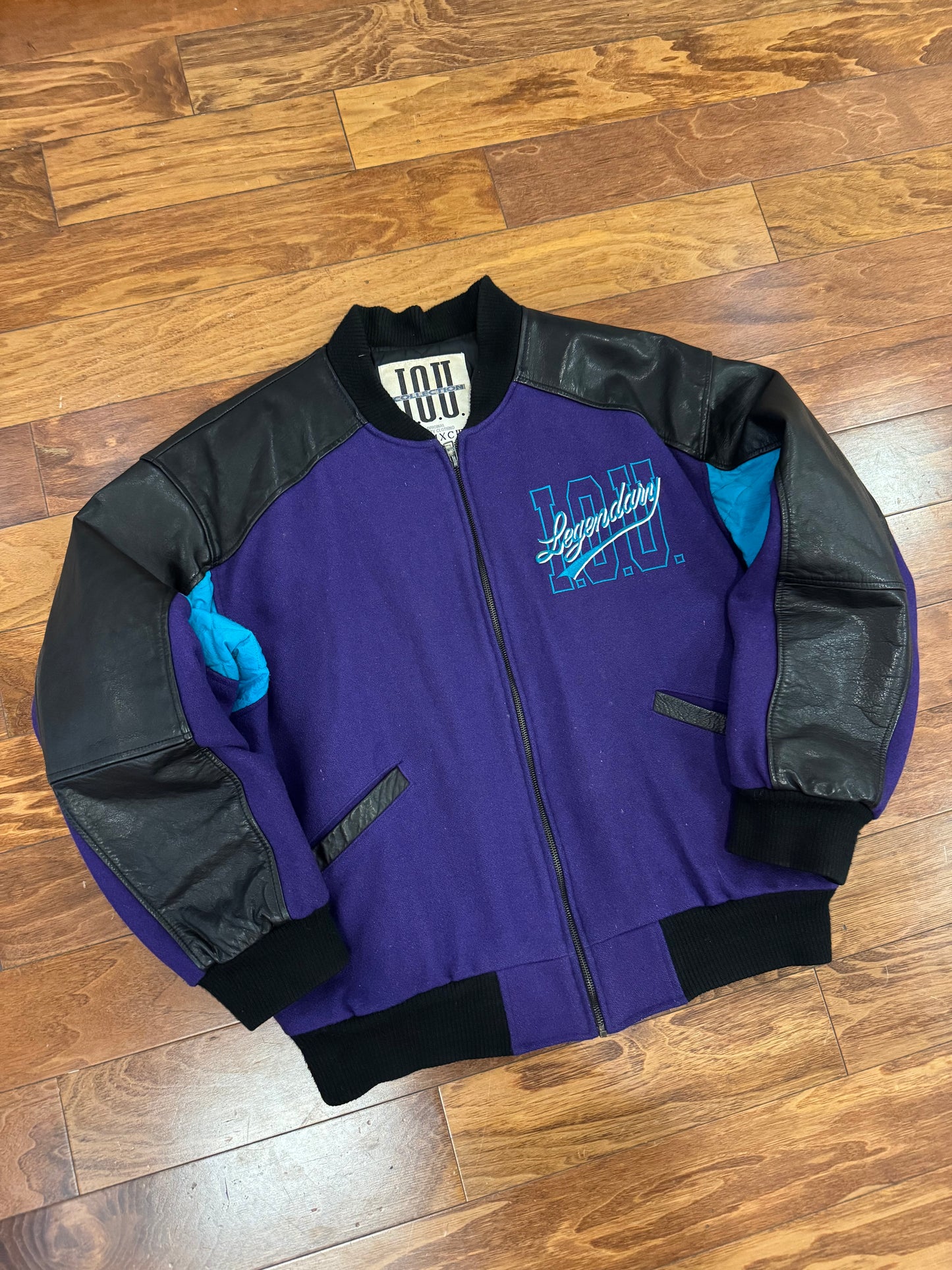 90s I.O.U Legendary Hornets Colored Vintage Jacket (L)