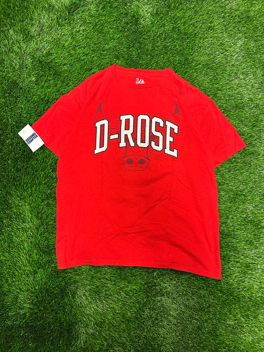 00s Chicago Bulls Derrick Rose "D-Rose" Vintage NBA Tee (L)
