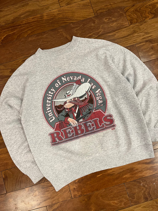 90s University of Nevada Las Vegas (UNLV) Rebels Vintage Soffe Crewneck (XL)