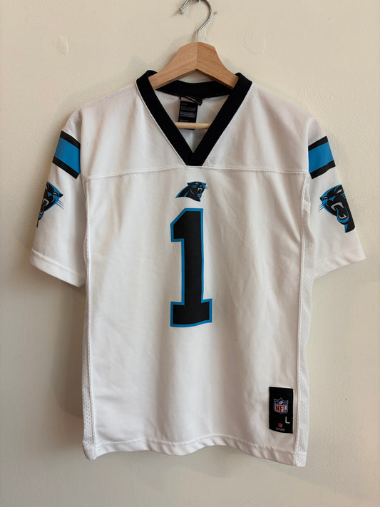 2010s Carolina Panthers Cam Newton NFL Players Away Jersey (Youth L)