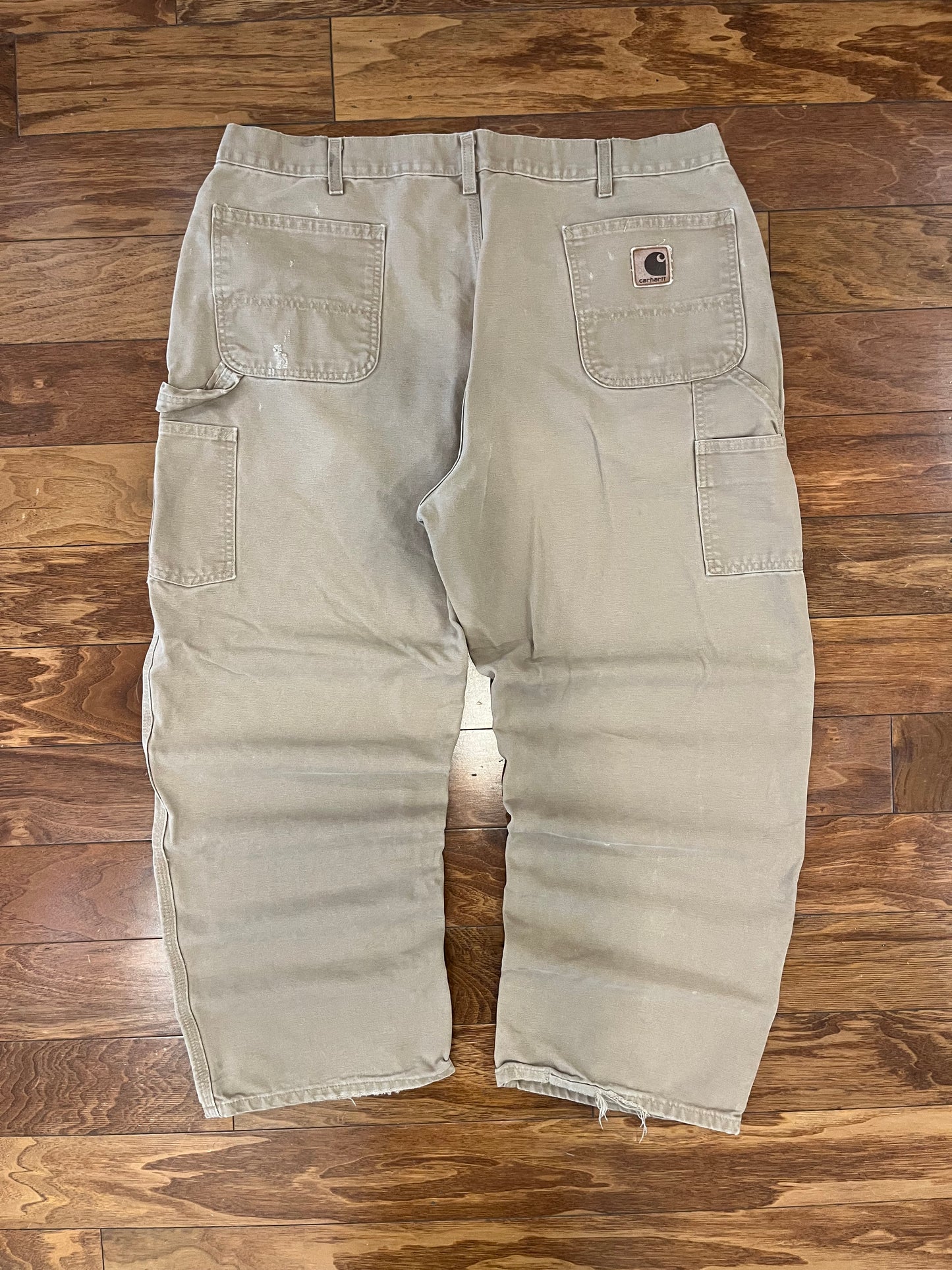 00s Carhartt Beige Vintage Carpenter Pants (40 x 30)