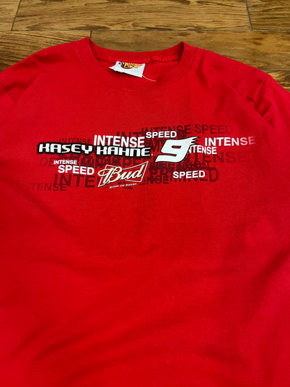 00s Nascar Kasey Kahne #9 Budweiser Nascar Tee (L)