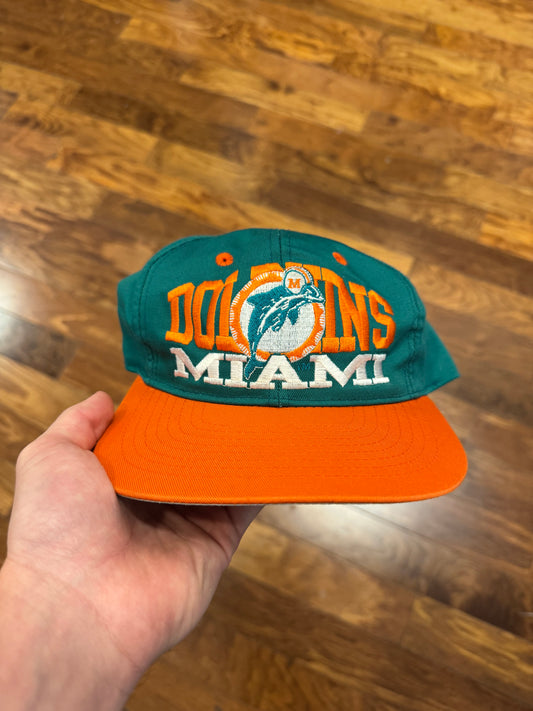 90s Miami Dolphins Teal/Orange Team Hat (OS)