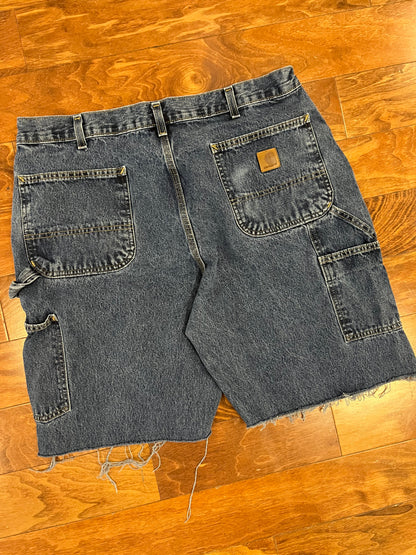 2018 Carhartt Dark Blue Carpenter Shorts (36)