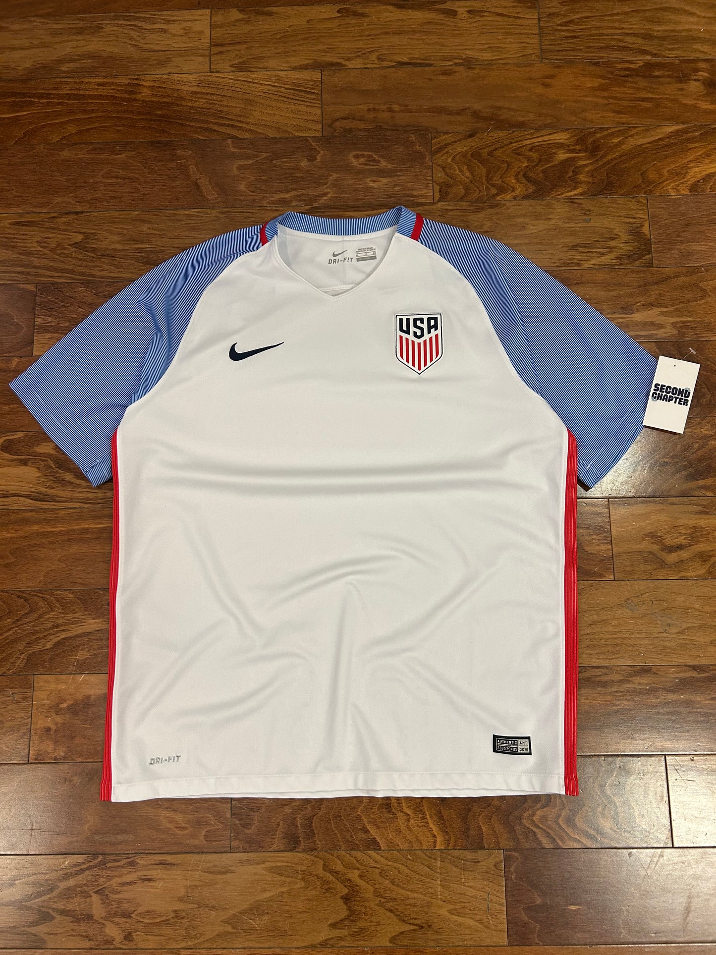 2016-17 Team USA Nike Home Soccer Jersey (XL)