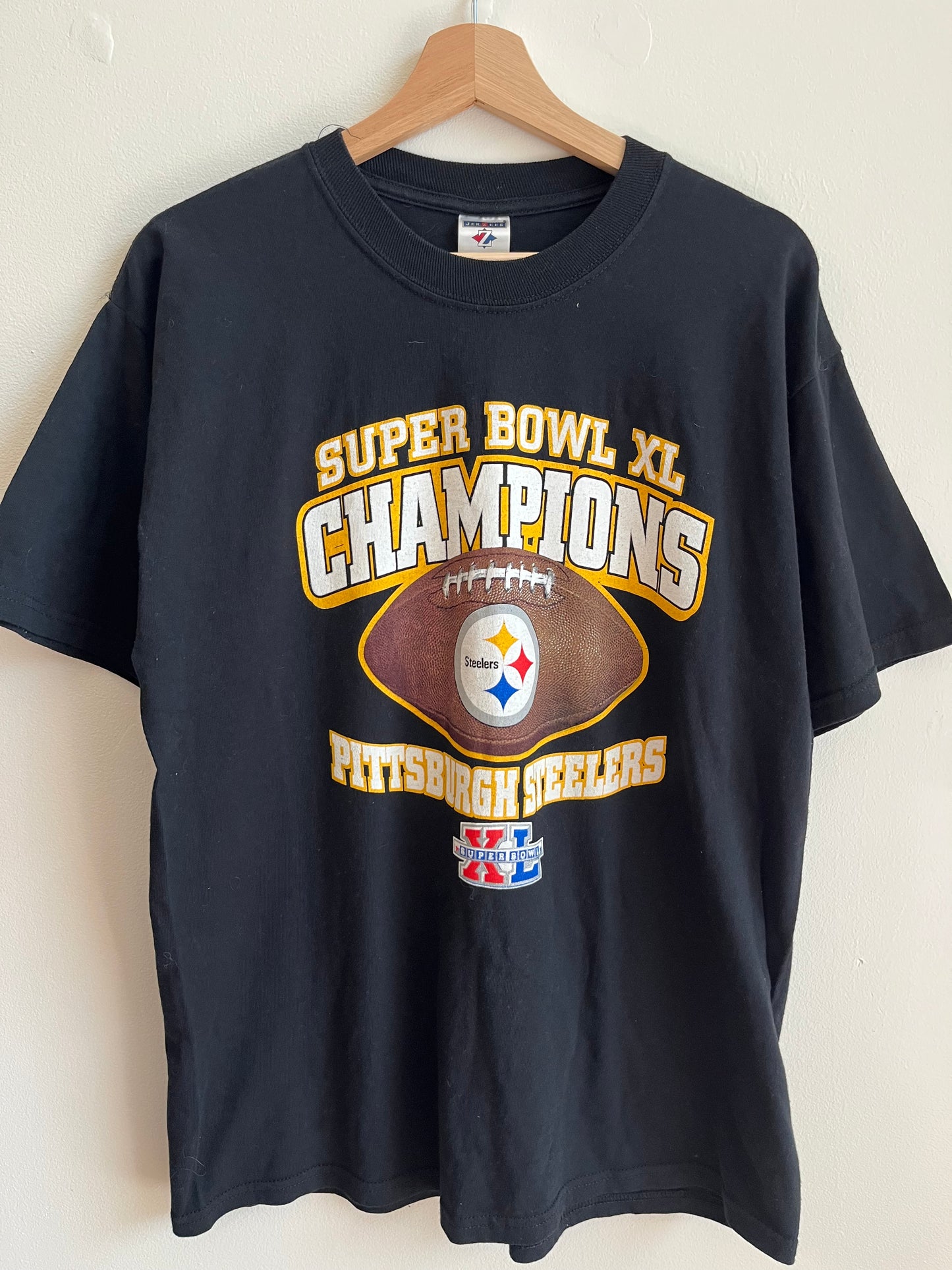 00s Pittsburgh Steelers Super Bowl XL Tee (L)