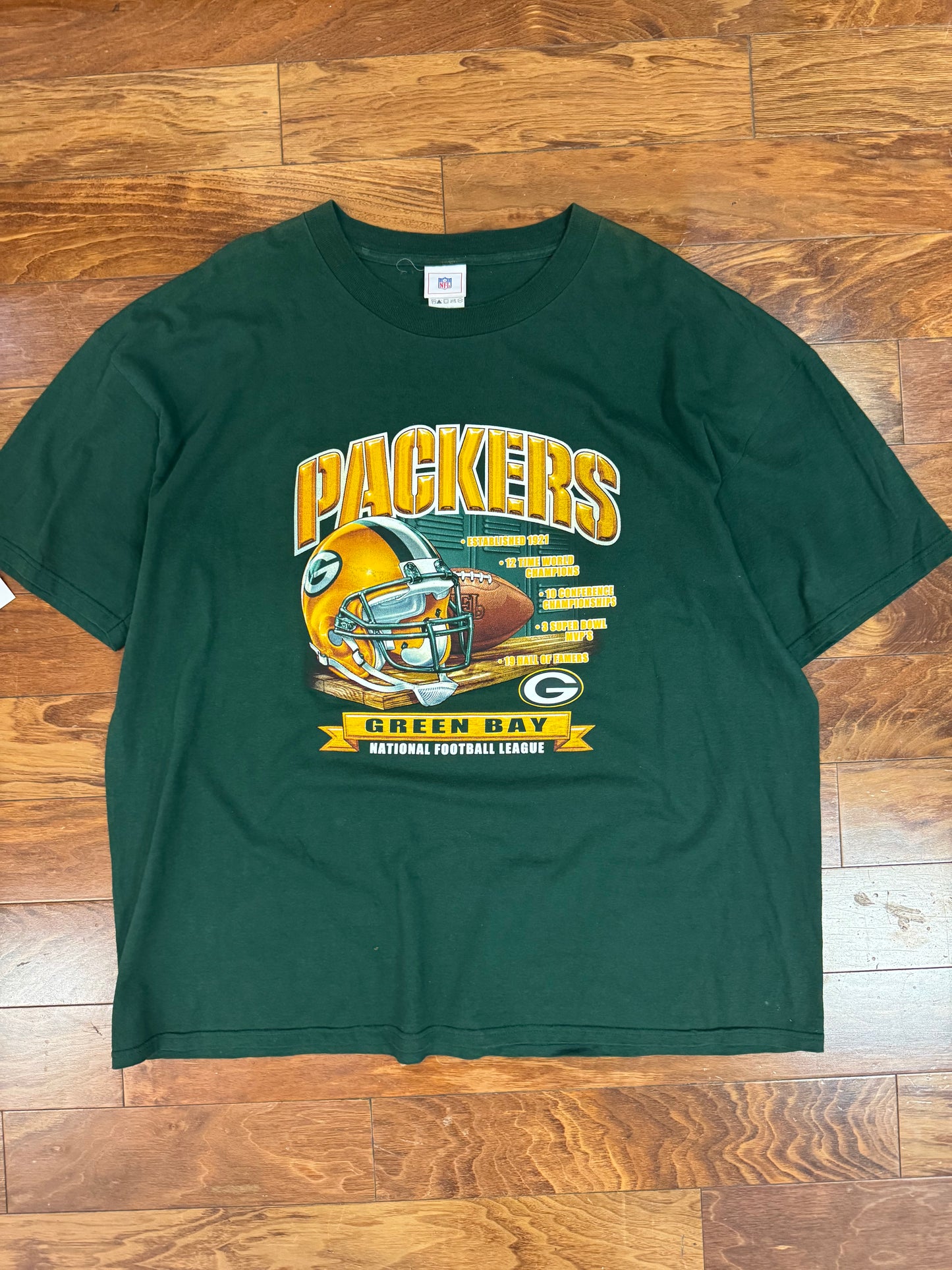 2003 Green Bay Packers Helmet Tee (XXL)