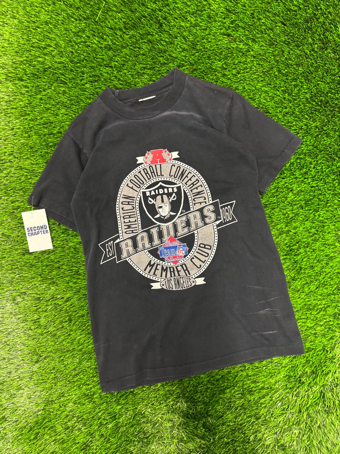 90s Oakland Raiders Graphic Tee (S)