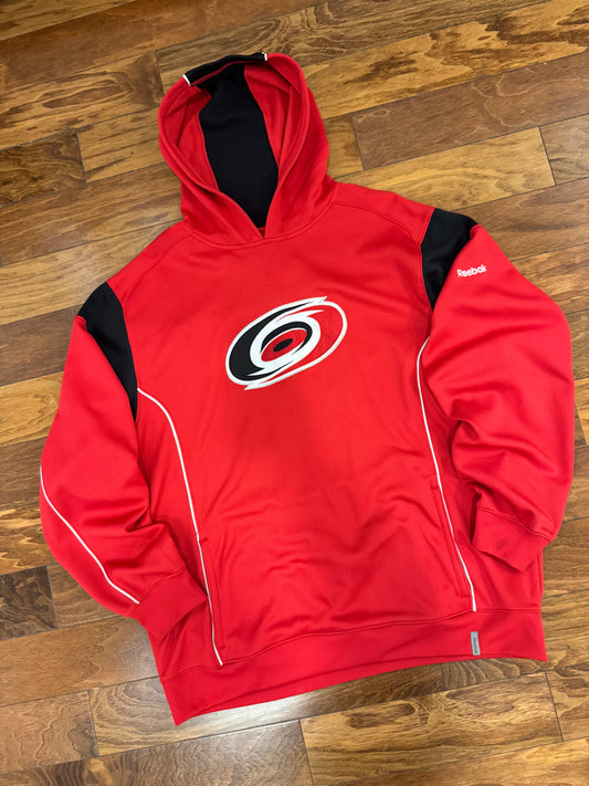 00s Carolina Hurricanes NHL Red Hoodie (XL)