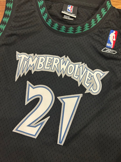 00s Timberwolves Kevin Garnett Reebok NBA Jersey (Youth XL)