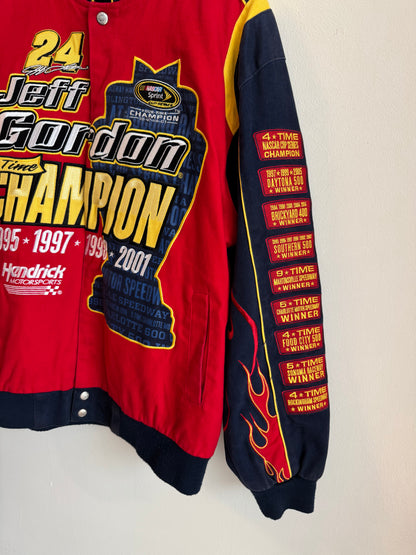 2001 Jeff Gordon Nascar 4x Champion Flames Jacket (L)