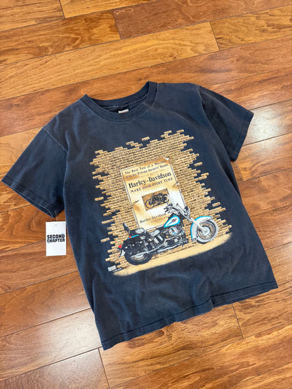 90s Harley Davidson Good Times Graphic Fun Wear Tee (M)