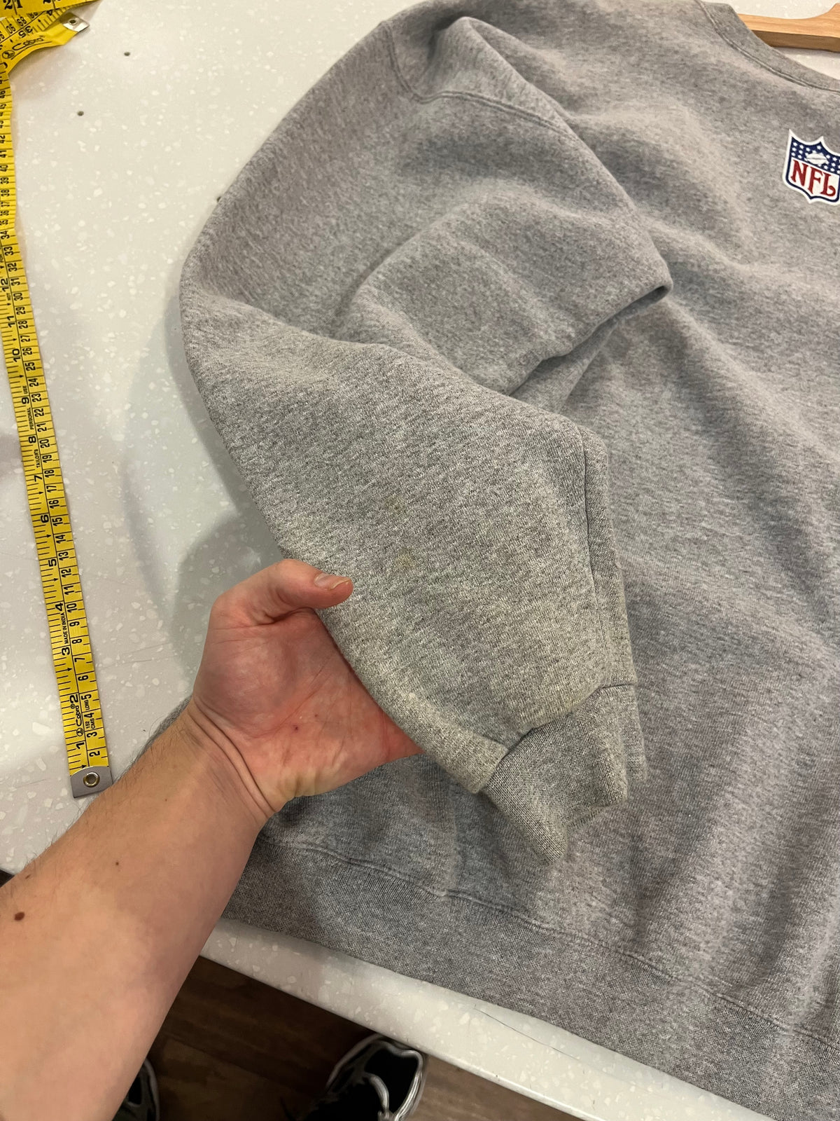 90s Carolina Panthers Starter Grey Crewneck (XXL)