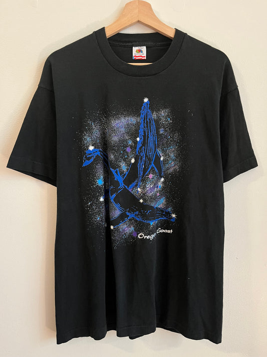 90s Oregon Coast Blue Whale Nature Tee (XL)