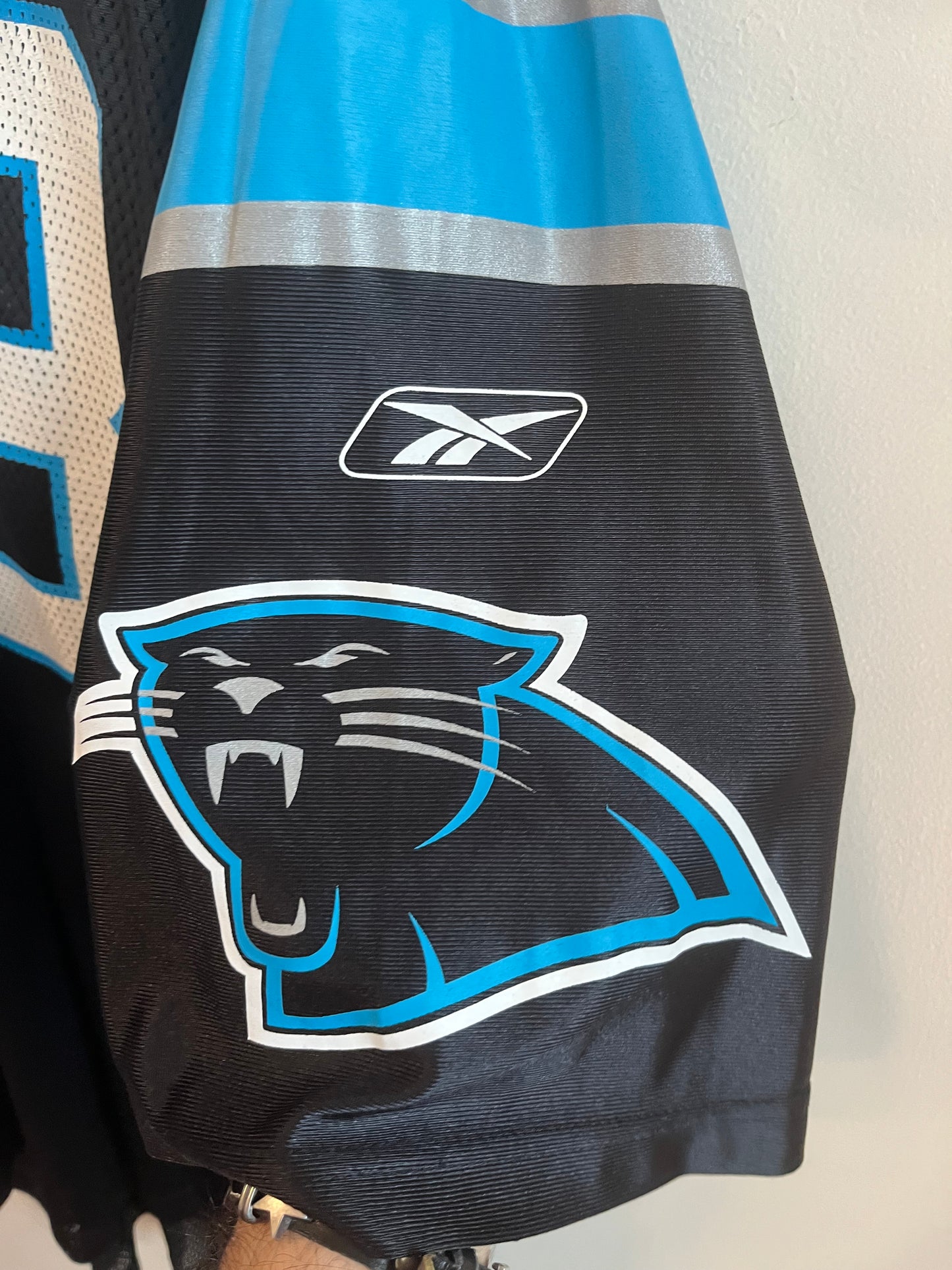 00s Carolina Panthers Stephen Davis Home Reebok Jersey (XXL)