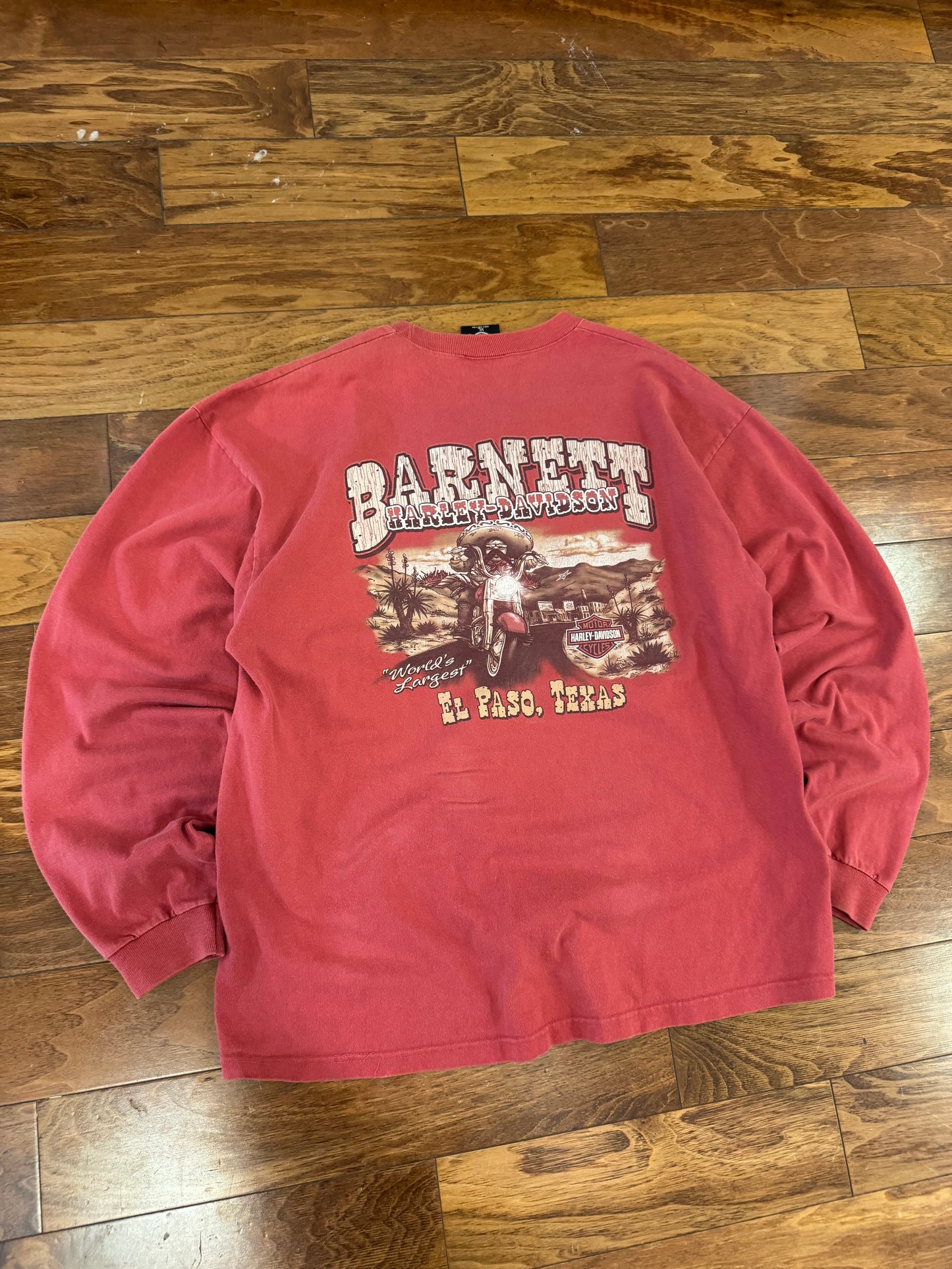 2006 Harley Davidson Salmon El Paso Barnett Long-Sleeve Shirt (XL)