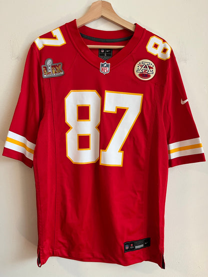2025 Kansas City Chiefs Travis Kelce Super Bowl LIX Jersey (S)