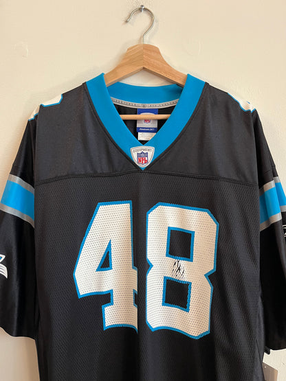 00s Carolina Panthers Stephen Davis Reebok Home Jersey (L)