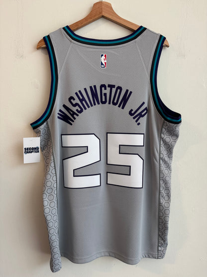 2019 Charlotte Hornets PJ Washington Jr. Jordan Swingman Grey Jersey (L)