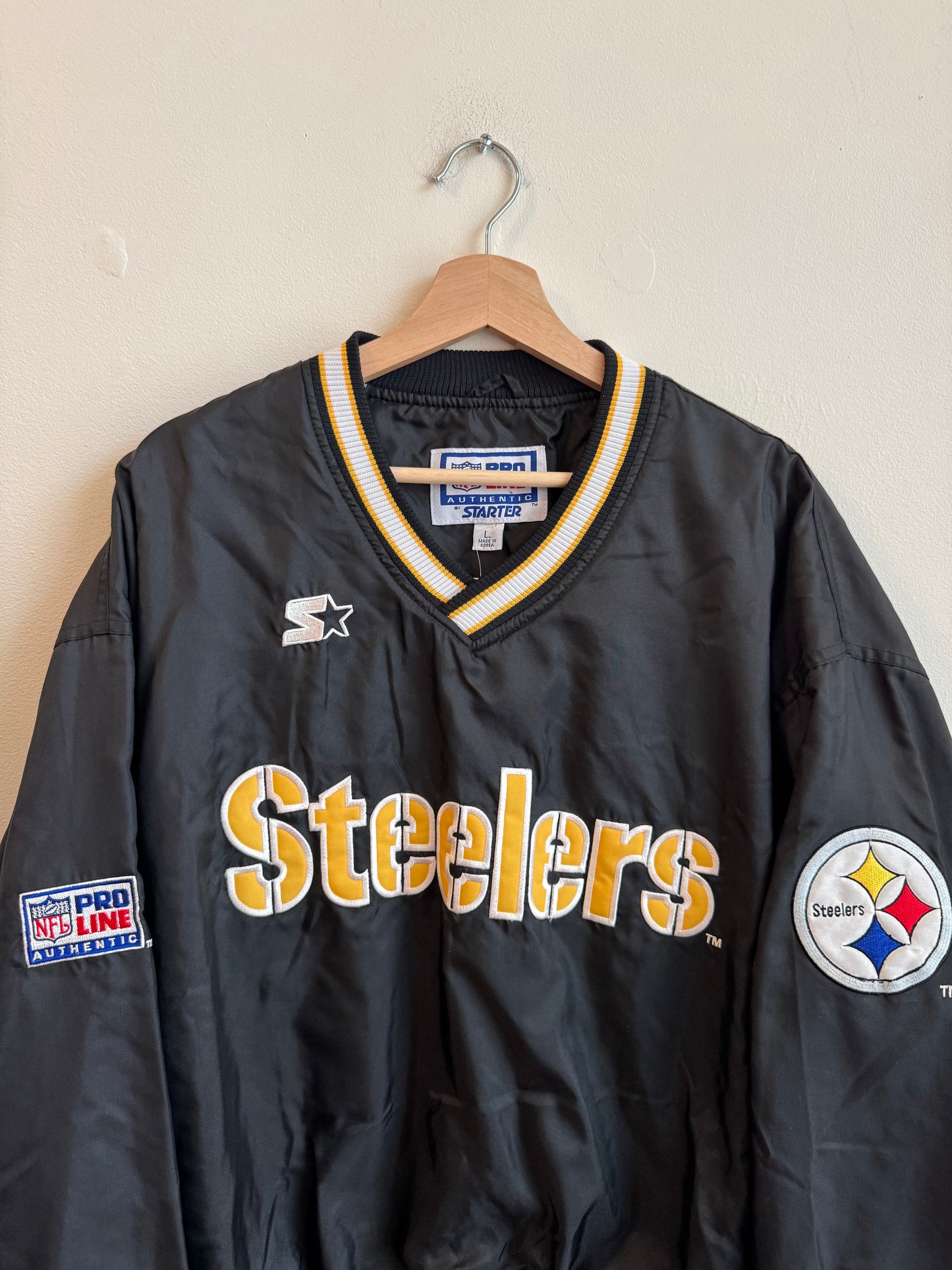 90s Pittsburgh Steelers Vintage Pro Line Starter Windbreaker (L)