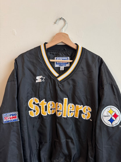 90s Pittsburgh Steelers Vintage Pro Line Starter Windbreaker (L)