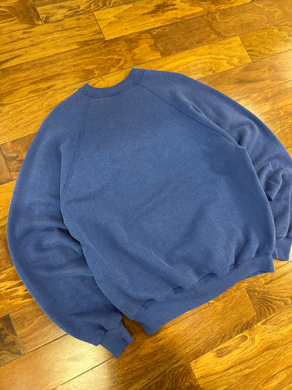 90s New York Yankees Jerzees Blue Embroidered Crewneck (XL)