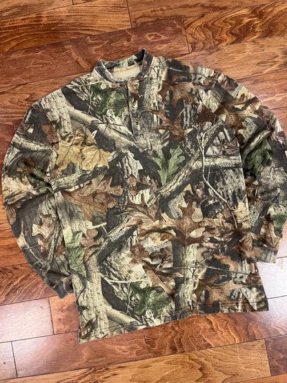 00s Duxbak Camo Long-Sleeve Shirt (XL)