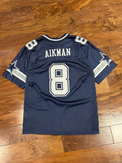 2000 Dallas Cowboys Troy Aikman #8 Vintage Nike NFL Jersey (Youth L)