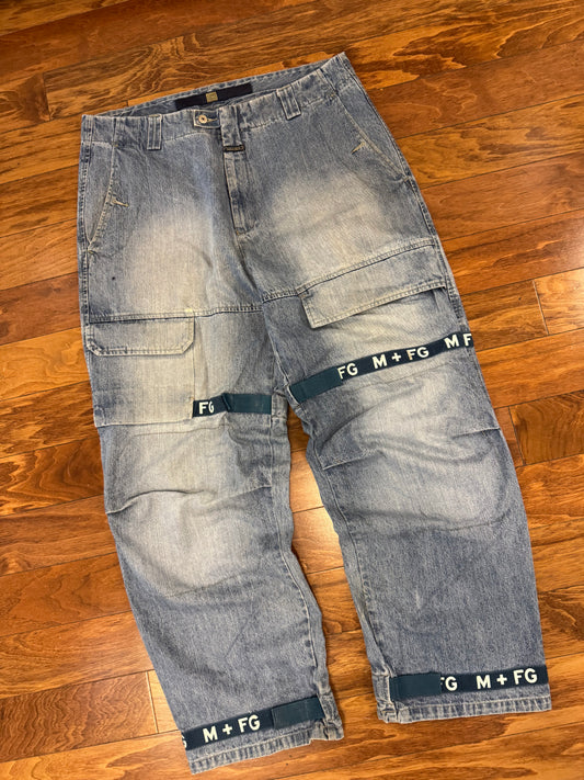 00s Marithe Francois Girbaud Baggy Shuttle Tape Jeans (40 x 34)